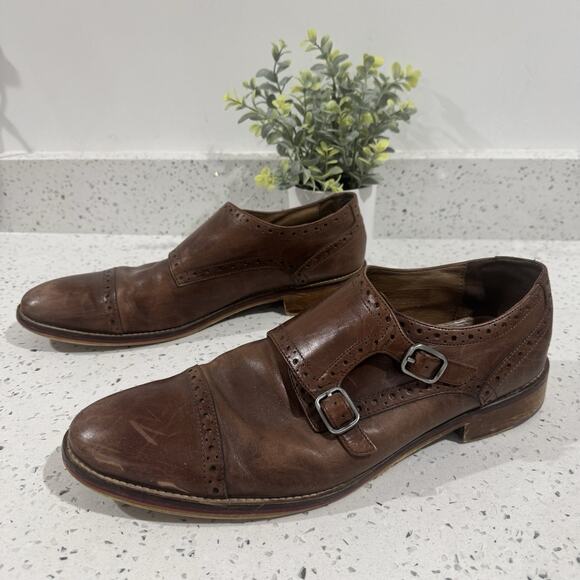 Johnston & Murphy Men's Conard Double Buckle Monk Strap loafers 11.5 AS - Picture 2 of 6